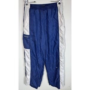 VTG 90's Nike Blue Cargo Track Pants Jersey Lined Mens M Hip‎ Hop Streetwear Y2K